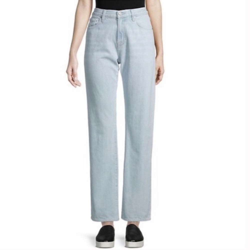 NWT 7FAM Low Rise Straight Leg Jeans in Las Palmas Size 34